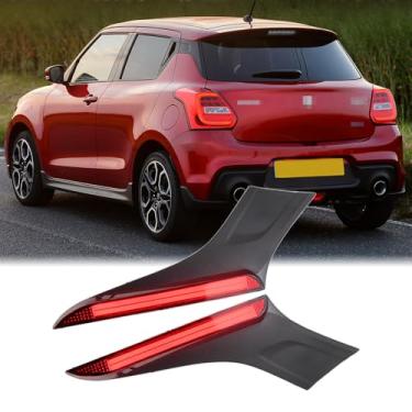 Imagem de Dreamseek Luz traseira LED para Suzuki Swift 2017-2023 refletor lâmpada de freio traseiro porta-malas pilar luz traseira vermelha