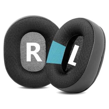 Imagem de TaiZiChangQin Almofadas De Reposição Compatíveis Com Fones Ouvido Gamer Turtle Beach Force Recon 200/100/150, Tecido, Preto