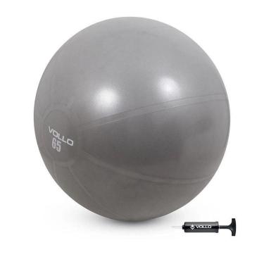 Imagem de Bola Suiça Vollo para Pilates e Yoga Gym Ball 65cm com Bomba Ref. VP1035-Unissex