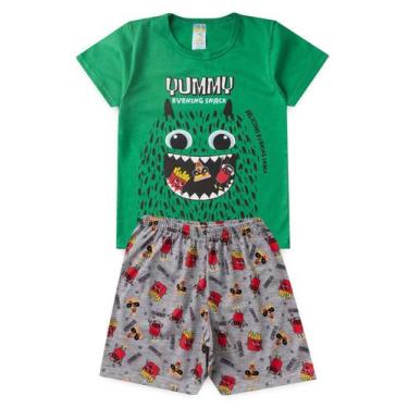 Imagem de Pijama Infantil Masculino Verão Yummy - Hey Kids - Verde - HeyKids, Ve
