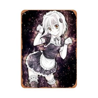 Imagem de Anime Menina Biquíni Metal Poster Sexy Arte Da Parede Decoração Para C