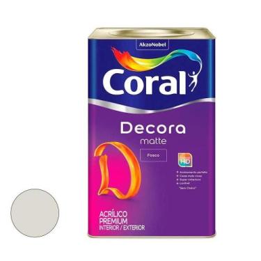 Imagem de Tinta Acrilico Fosco Decora Matte Branco Gelo 18l - Coral