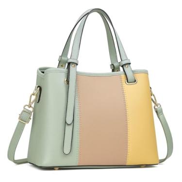 Imagem de ALWY Bolsa Feminina Média com alça transversal Tiracolo para Mulher Social (Verde)