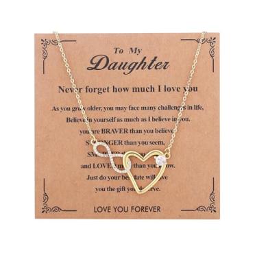 Imagem de Z ZACHÉ Colar de coração delicado para mulheres, esposa, filha, amiga, presente de aniversário, berloque, ouro/prata/ouro rosa, colar gargantilha com coração, Medium, Latão, Sem Pedra Preciosa