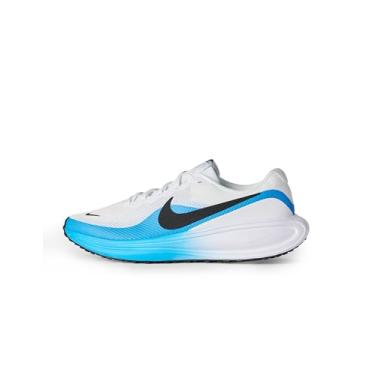 Imagem de Nike Tênis de corrida masculino Revolution 8 Road, Herói branco/preto/azul, 44