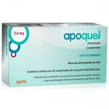 Imagem de Apoquel Dermatológico Zoetis para Cães 3,6 mg - 20 comprimidos
