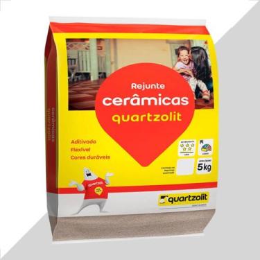 Imagem de Rejunte quartzolit 5kg cinza platina flexivel