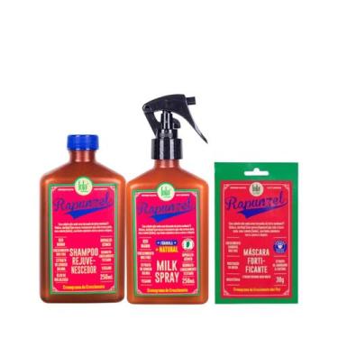 Imagem de Kit Lola Rapunzel Sh 250ml + Spray Milk 250ml + Masc Sachê 30g - Lola 