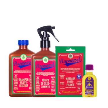 Imagem de Kit Lola Rapunzel Sh 250ml + Masc Sachê 30g + Tônico 250ml + Pinga! Ól