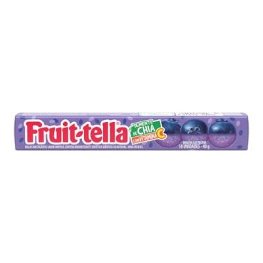 Imagem de Bala Mastigável, Fruittella, Vita C, Sabor de Blueberry & Chia - 40g | 10 Unidades