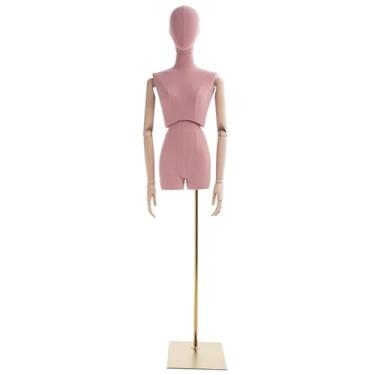 Imagem de Mannequin Expositor de roupas para manequins femininos, base de metal ajustável para cabeça e braço(Pink)