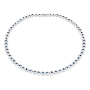 Imagem de Swarovski Colar Una, azul, banhado a ródio