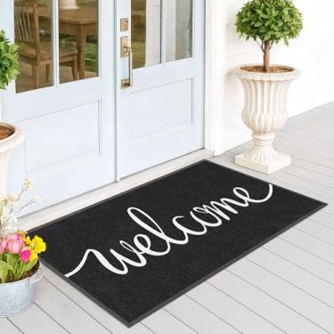 Imagem de EARTHALL Tapetes engraçados de boas-vindas externo/interno 150 x 89 cm, tapete de porta da frente para entrada externa, tapetes internos e externos para entrada de casa, capacho engraçado para entrada