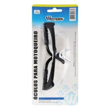 Imagem de Óculos p/ Motoqueiro Transparente S/ Grau Western