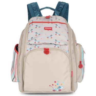 Imagem de Mochila Maternidade Bolsa Mamãe Bebê Original Fisher Price - Luxcel