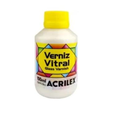 Imagem de Verniz Vitral 100ml Base Madrepérola Transparente Brilhante 592 081100592 Perfeito para Copos Garrafas Vasos e Outras Perfeito para Copos Garrafas Vasos e Outras Ele Transforma Suas Peças Em Verdadeiras Obras De Arte, Simulando O Efeito Encantador Dos Vitrais