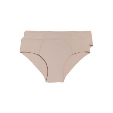 Imagem de Kit com 2 Calcinhas Biquíni Liz 50391, Bege, G