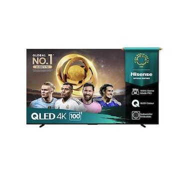Imagem de Smart TV 100” Hisense 100Q7QG QLED 4K com HDR10+ Dolby Vision Game Mode controle por voz Alexa AirPlay
