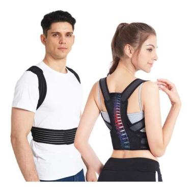 Imagem de Colete Corretor Postural Coluna Lombar Forte Anatômico Novo - Sou Preç