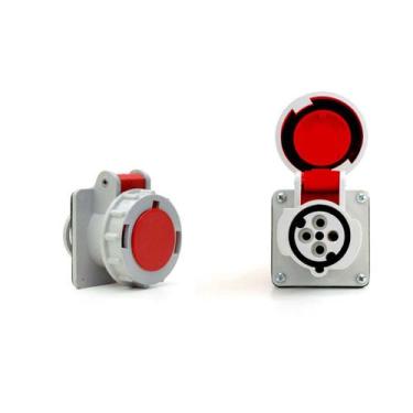 Imagem de Tomada Industrial de Embutir para Containers 3p+T 32a 380/440v Ip 67 P