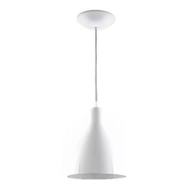 Imagem de Lustre Pendente Colorido Balcão Cozinha Americana - Demi, branco