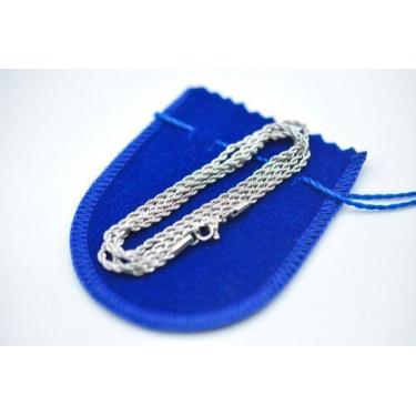 Imagem de Corrente Cordão Baiano Torcido Masculino 60 Cm Aço Inox - Papillon Sem