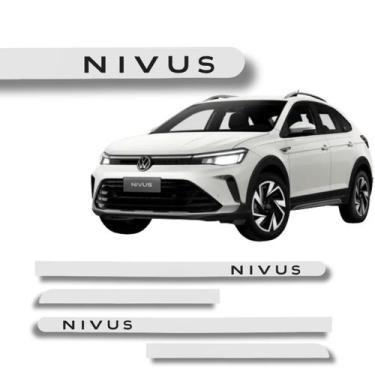 Imagem de Jogo Friso Lateral Nivus Branco Puro Ponta Redonda Grafia - Macall