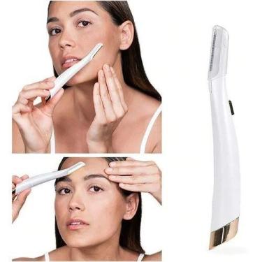 Imagem de Depilador Indolor Para Sobrancelha Removedor Pilha Esfoliador Faciais 
