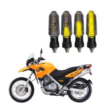 Imagem de Kit Seta para Moto BMW 650 GS Pisca Led Sequencial P53S 12V Esportivo 