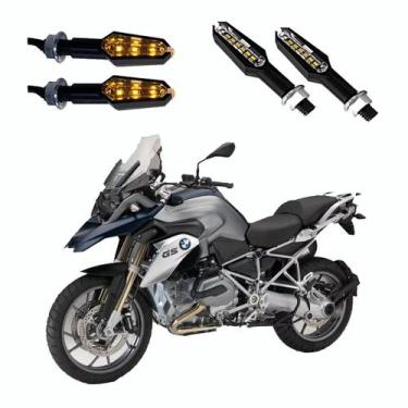 Imagem de KIT 4 Luz Seta Esportiva Pisca de Led Modelo P29 Para Moto R1200 GS SP