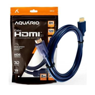 Imagem de Cabo Hdmi 2.1: 8K 60Hz, Áudio 32 Canais, 2M - A.R Variedades Mt