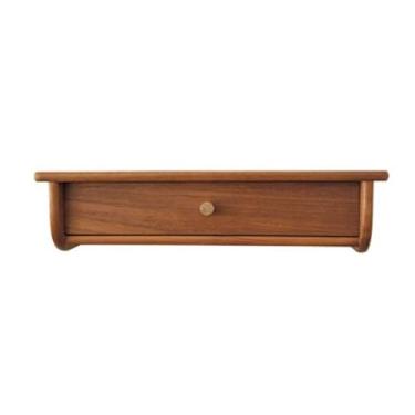 Imagem de Prateleira flutuante com gaveta, prateleiras de parede de madeira rústica, mesa de cabeceira flutuante com gaveta para quarto, mesa de cabeceira flutuante para casa de fazenda, gaveta flutuante para