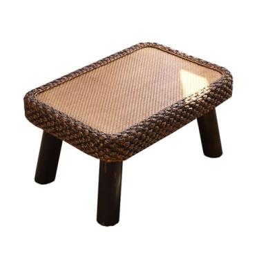 Imagem de YANIR-137 Mesa baixa com janela de vime japonês, varanda e janela saliente, mesa de café, de madeira maciça, pequena mesa de chá, quarto, peitoril da janela, mesa de tatame para sala de estar, janela