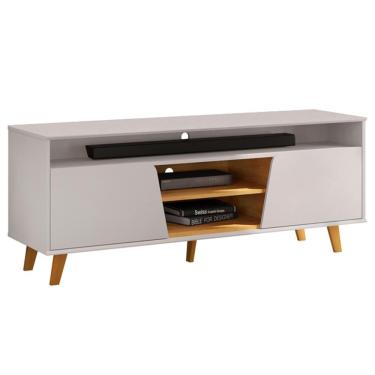 Imagem de Rack Para Sala De Estar Tv 60 Pol Pés Retrô Eva D05 Bali Cedro - Lyam Decor