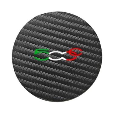 Imagem de Protetores De Porta-Copos Para Carro Fiat 500, 2 Peças, Almofadas Redo