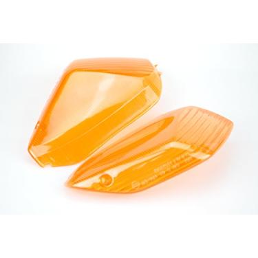 Imagem de TOPZONE Compatível com Kawasaki Ninja ZX14R / Ninja ZX-10R / ZZR1400/ Concours14 / 1400GTR; Lente pisca-pisca de pisca-pisca da lâmpada do dicador traseiro