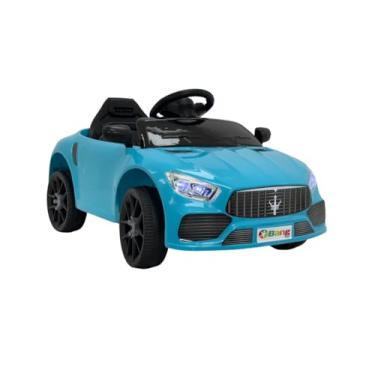 Imagem de Bang Toys - Carrinho Elétrico Infantil Striker X10 12V - com Luzes de LED, Sons, Entrada USB/MP3, Bluetooth, Controle Remoto - Suporta até 30kg - Cor Azul
