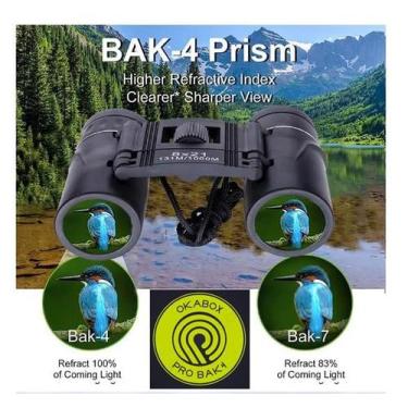 Imagem de Binoculo Prisma BAK4 okabox profissional 8x21 1000m Nitido