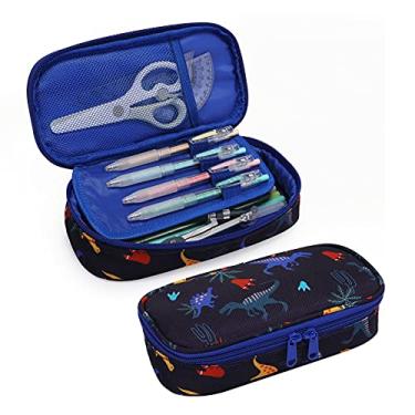 Imagem de Estojo de lápis para meninas pequenas e crianças Bolsa para caneta (dinossauro)