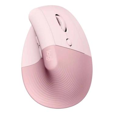 Imagem de Mouse Logitech Lift Vertical Preto/rosa (910-006466)