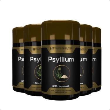 Imagem de 4x psyllium 120 cápsulas hf suplementos