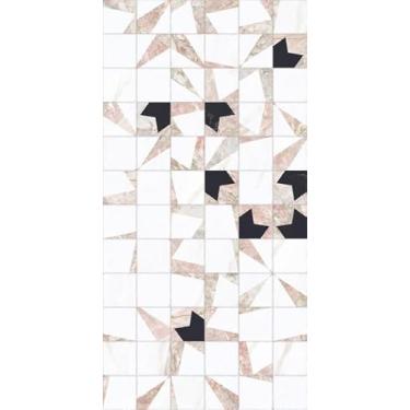 Imagem de Quadro Decorativo com Estampa Geometric Tile Mosaic 40 x 40 Papel 2 unidades