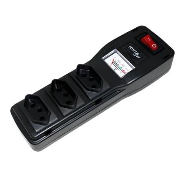 Imagem de Filtro de Linha Power Line 3TNBR com Voltímetro Analógico Bivolt 220VA - 21640 - MULTICRAFT