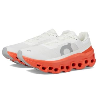 Imagem de On Cloudmonster Tênis feminino, Branco/Chama, 34
