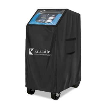 Imagem de Krismile- Capa para máquina de recuperação de refrigerante, capa para máquina de ar condicionado 600D para serviços pesados com forro de pelúcia. Parte superior com janela de PVC transparente ajustáve