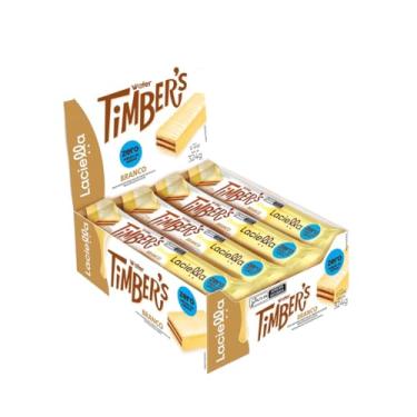Imagem de Chocolate Wafer com Chocolate Branco Zero Açucar Timbers c/12 Unid. - Laciella