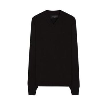 Imagem de Suéter Tricot Ellus Masculino Basic Neck Preto-Masculino