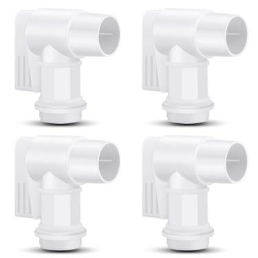 Imagem de Cinnvoice 4 peças de torneira de tambor de polietileno com junta EPDM torneira de barril macho de 5 cm substituição de torneira de polietileno para tambores de plástico ou aço de 30 e 55 galões