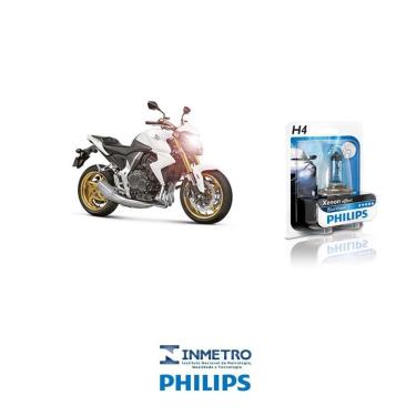 Imagem de Lâmpada Philips BlueVision H4 p/ HONDA CB 1000 2011-2013