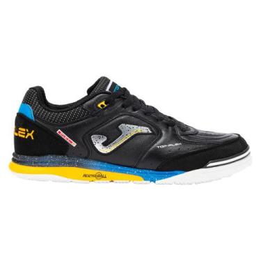 Imagem de Chuteira futsal joma top flex rebound, Preto, Amarelo, 40